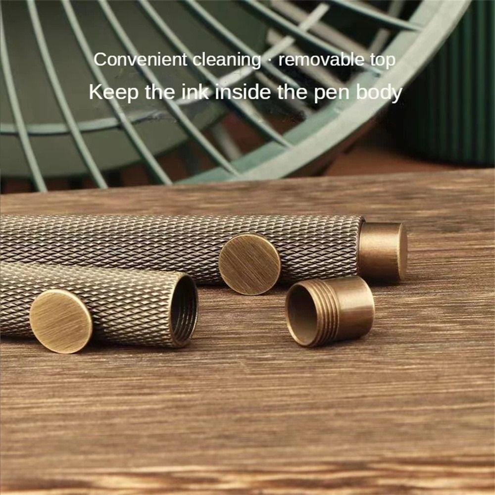Supplies Retro Luxury EF/F/Bent Stationery Brass Fountain Pen Ink Pen Fountain Pen Writing Pen