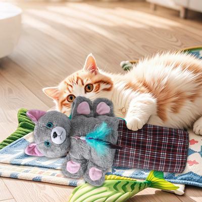 Кошачья игрушка для борьбы Игрушка-стимулятор Товары для домашних животных Перчатка для собачьих боев С прочной набивкой Для развлечения Снятие скуки Психическое