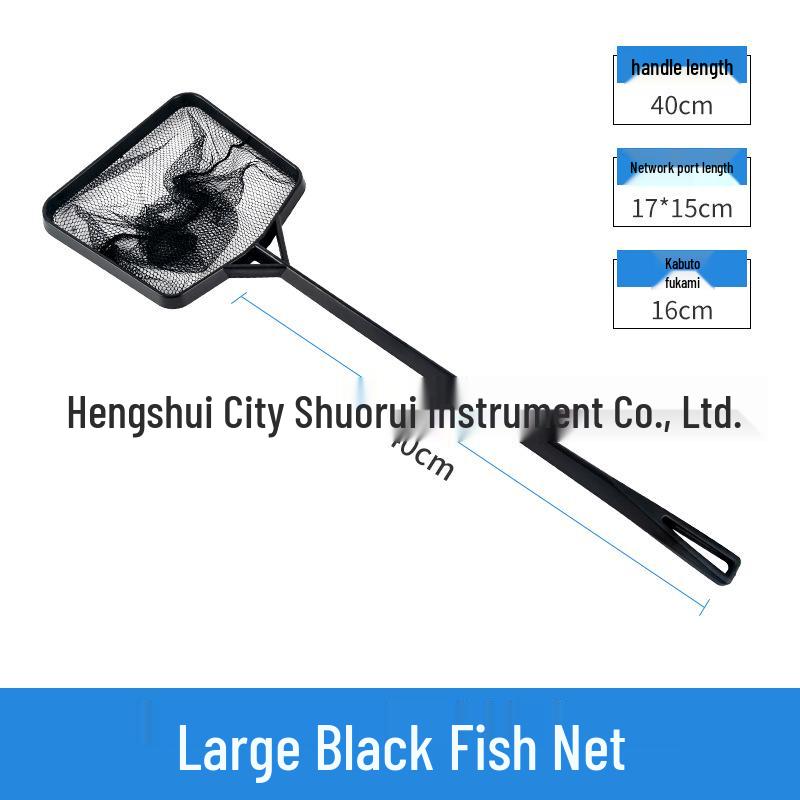 Telescopic Stainless Steel Fishing Net with Plastic Bag for Aquarium and Fish Tank.