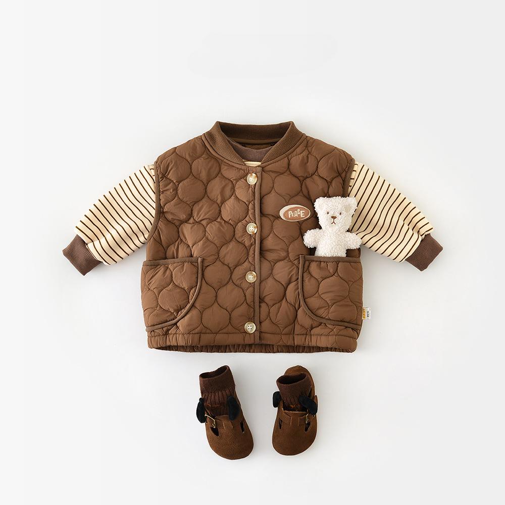 Детский жилет осенне-зимняя утепленная верхняя одежда утепленный мужской и детский теплый жилет жилет в иностранном стиле