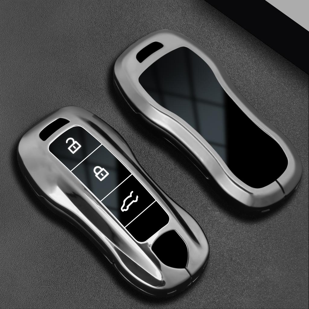 Alloy Car Key Case Cover Shell Fob for Porsche Cayenne 958 911 Lepin 996 Macan Boxster Panamera 997 944 924 Panamera 718 971 9YA