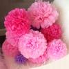 10 Sticks/Set 6cm*15cm Tissue Paper Pompoms Pom Pom Balls Wedding Decoration Baby Shower Party Supplies Hanging Decoration