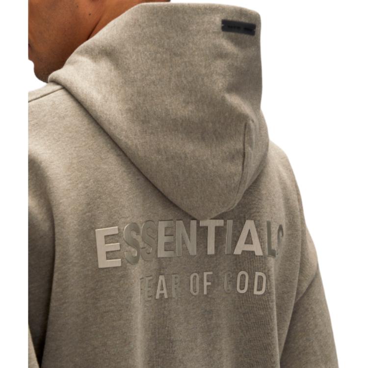 Fear of God Essentials Classic Fleece Толстовка на молнии Homestead Heather Мужские топы Коричневый 192SP254783F