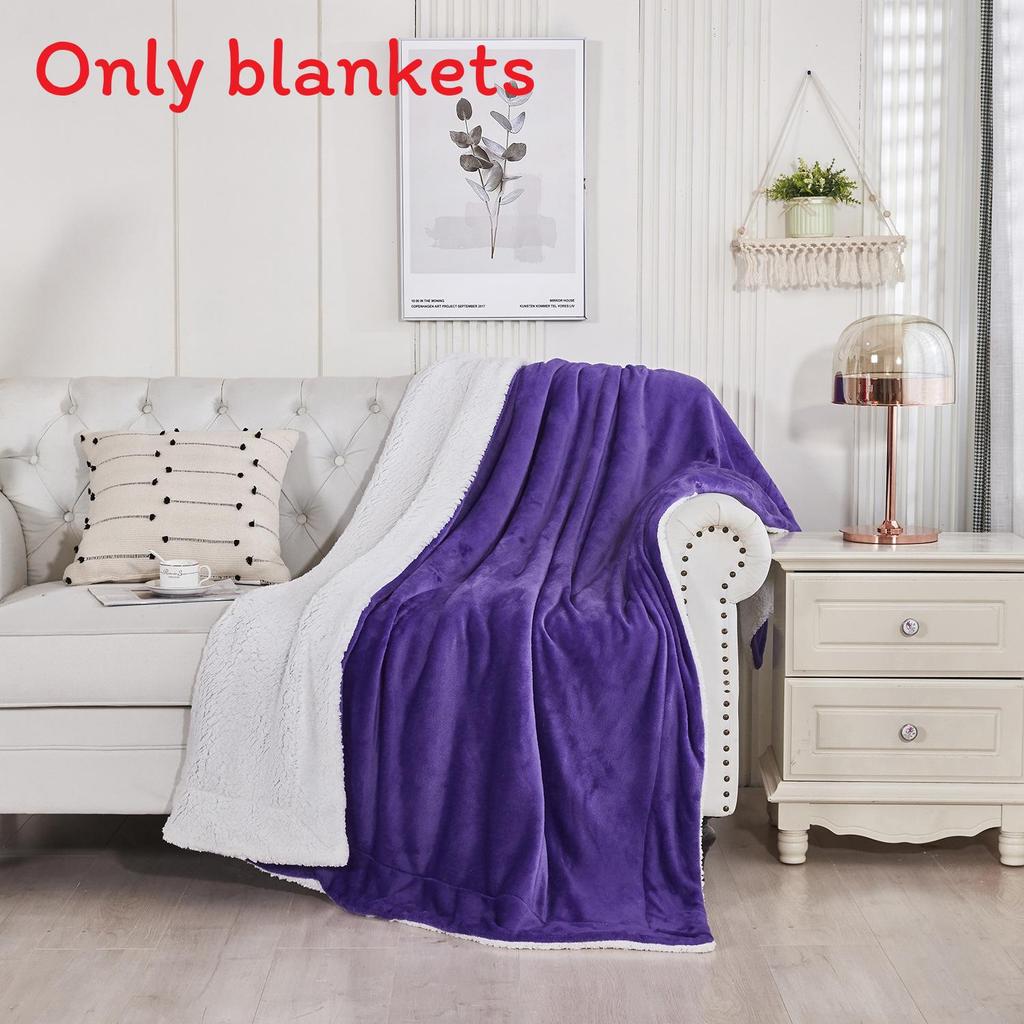 Современное минималистичное полиэстеровое плюшевое одеяло для дома, обеспечивающее тепло и комфорт