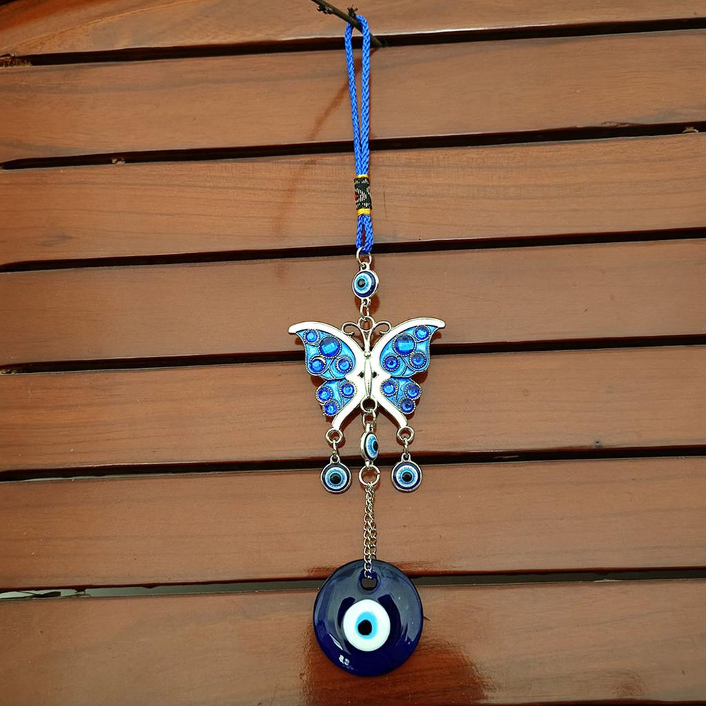 Турецкий сглаз, бабочка, подвеска с колокольчиком, декоративные подвески, домашние подвески для фестиваля, новогодней вечеринки, фона