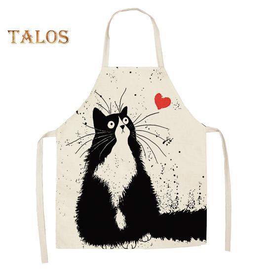 Kitchen Apron Breathable Good Woven Hard To Fade Unique Multi-use More Thicken Kitchen Apron for Home