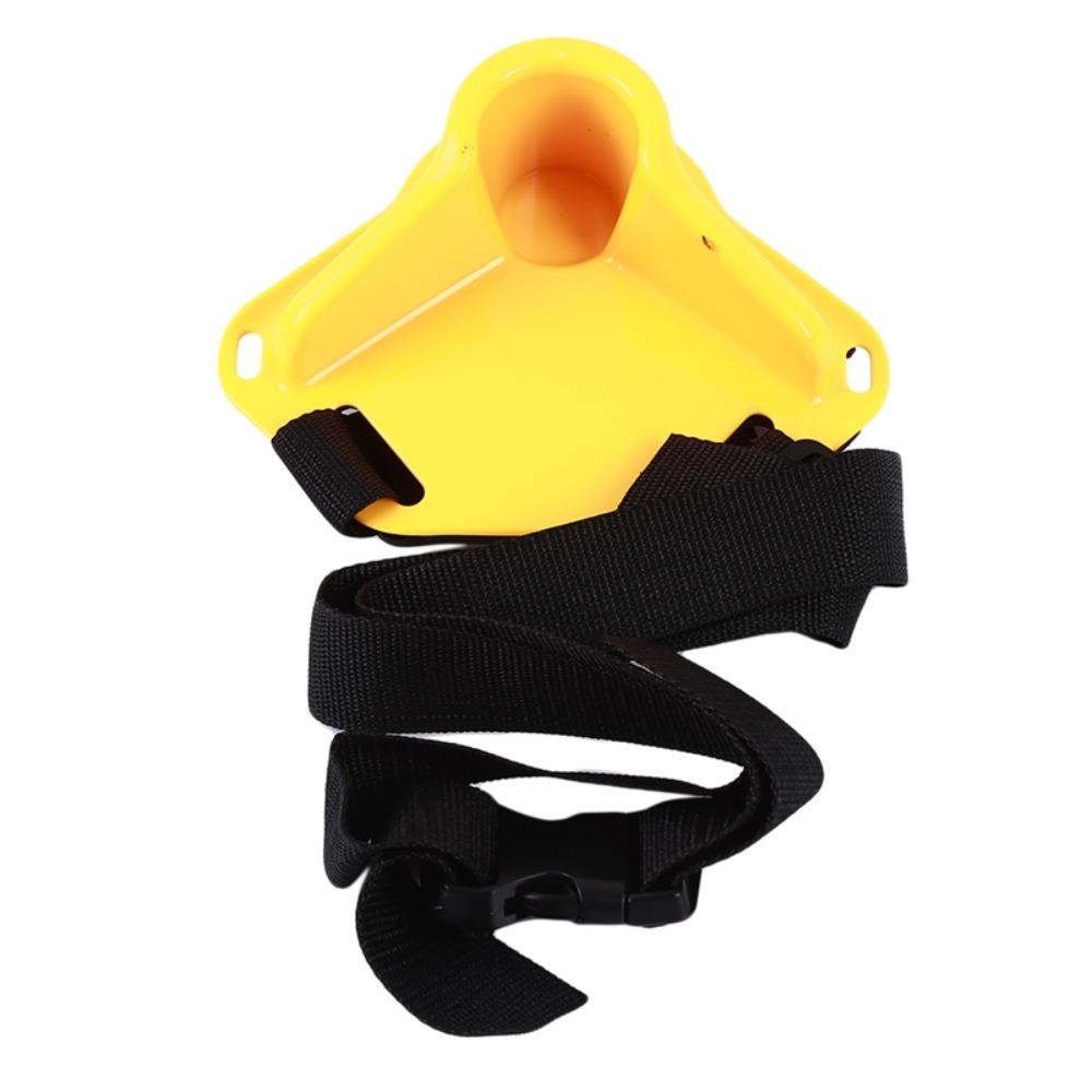 Adjustable Fishing Fighting Belt ABS Material Belly Pole Fish Rod Holder Safety Buckle Lightweight Fishing Waist Belt Fishermen