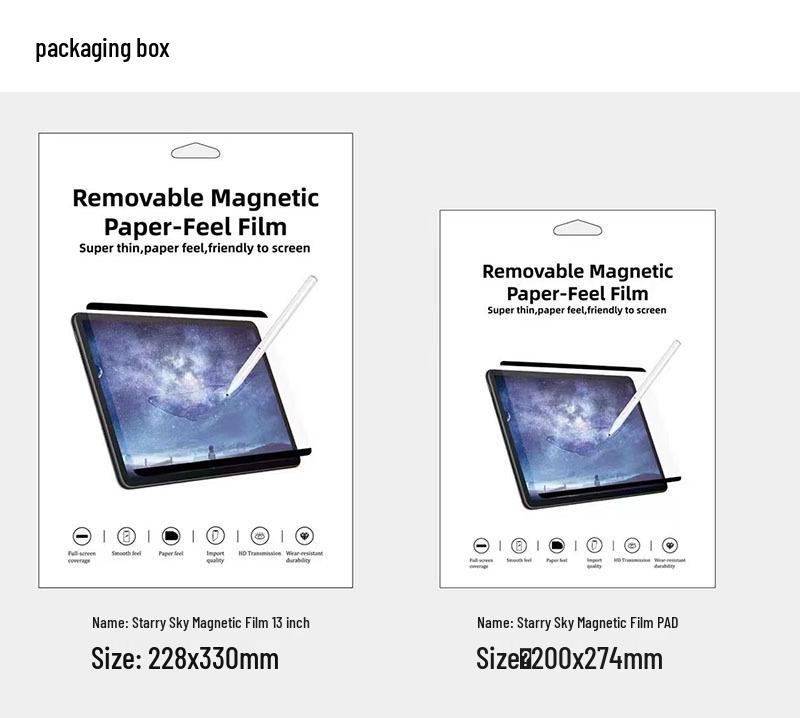 Магнитная матовая защитная пленка для экрана iPad Pro 11": Пленка под бумагу для письма и рисования, съемная, подходит для планшетов 10,9 дюйма