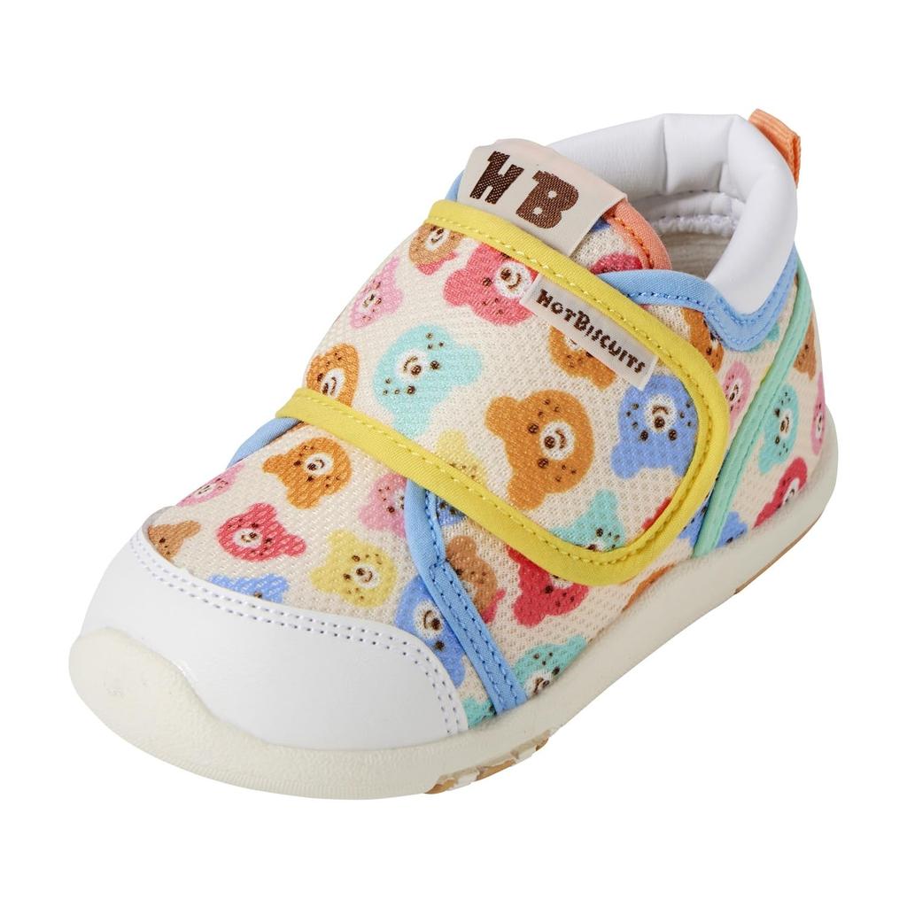MIKIHOUSE HOT BISCUITS Second Baby Shoes, Boys and Girls, White, Size 15cm, 73-9302-684