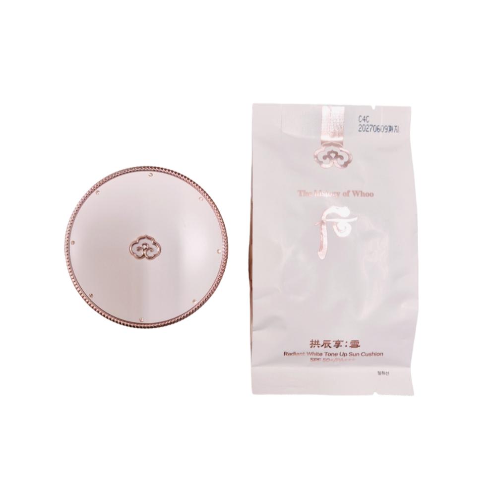 The history of whoo Gongjinhyang Seol Whitening Tone-up Sun Cushion Original 13g + Refill 13g / SPF50+ PA+++