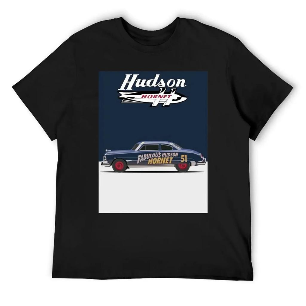 Футболка с иллюстрацией Hudson Hornet черная животный принт для мальчиков базовая футболка смешные футболки аниме футболки мужчины