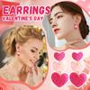 Серьги-подвески в форме сердца ко Дню святого Валентина, серьги в форме сердца, красные серьги в форме сердца, милые женские серьги-подвески в форме сердца