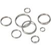 50pcs/lot Metal Keyring Blank Circle for DIY Keychain Jewelry Making 6-20mm Key Holder Split Ring Connector Accessories