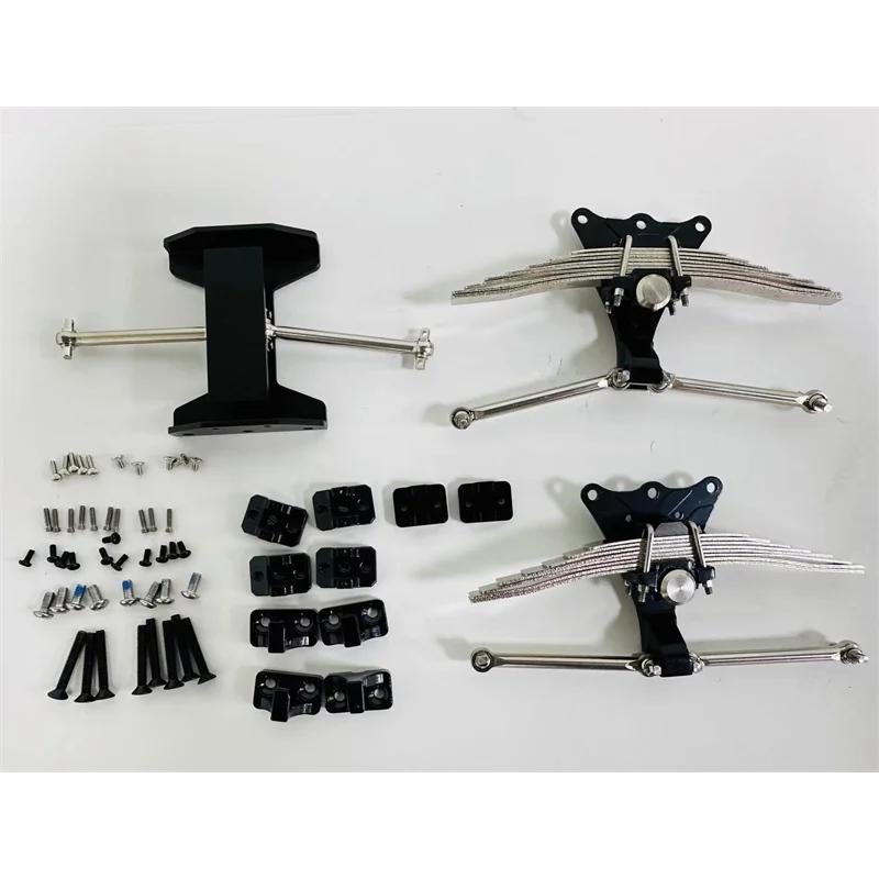 Metal Rear Spring Shock-absorbing Kit for 1/14 RC Truck Tamiya SCANIA 770S R620 VOLVO Arocs MAN TGX Car Accessories