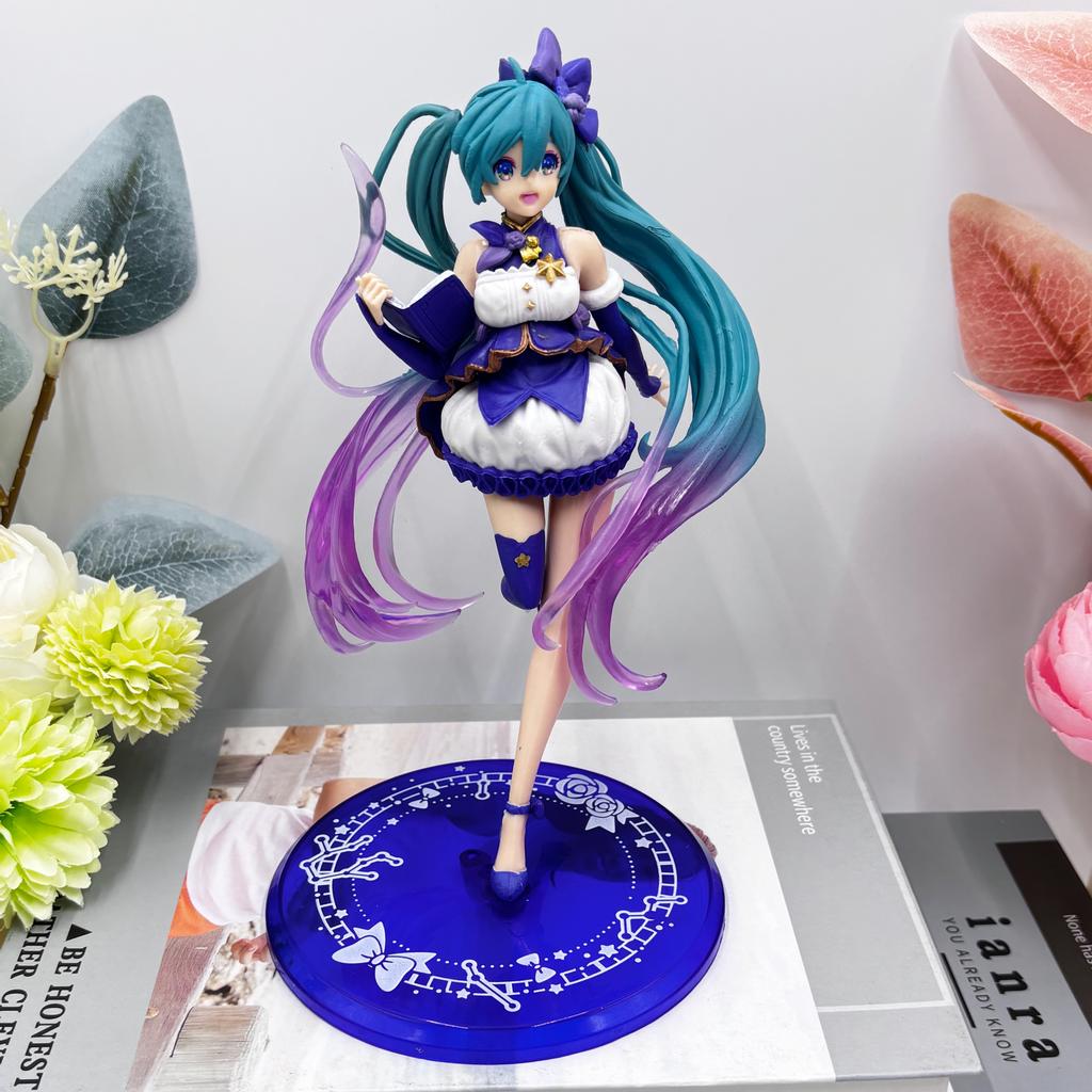 Hatsune Miki Anime Character Kawaii Pvc Model Standing and Sitting Doll Action Doll Collection Decorations Christmas Toys Gifts