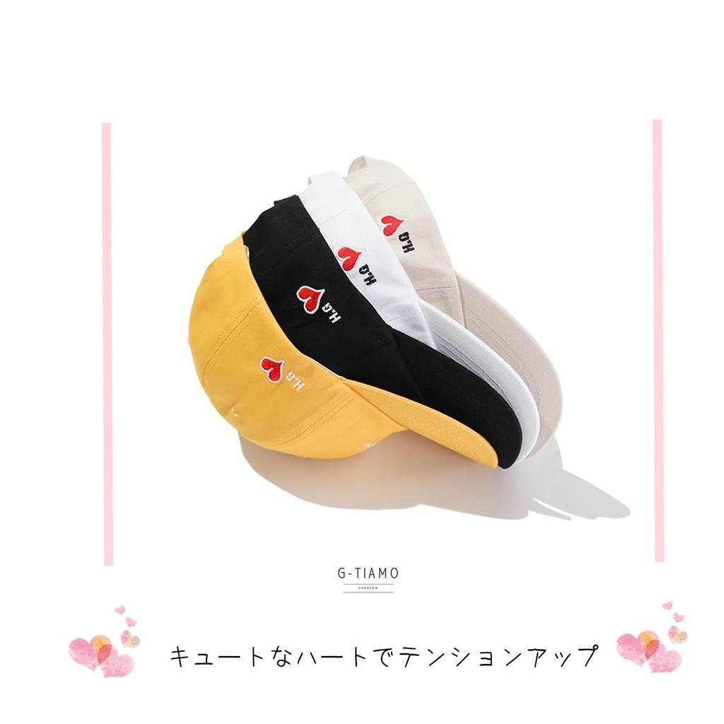 Кепка GITIAMO с английскими и регулируемыми надписями, доступна в и УФ-защите от солнца и английские женские буквы, сердце, вышивка в одной точке, ремешок, черный, белый, слоновая кость,