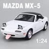 Новый 1:24 Mazda Miata MX5 MX-5 литая модель автомобиля из литого металла миниатюрная машина со звуком и светом детская игрушечная машинка подарок