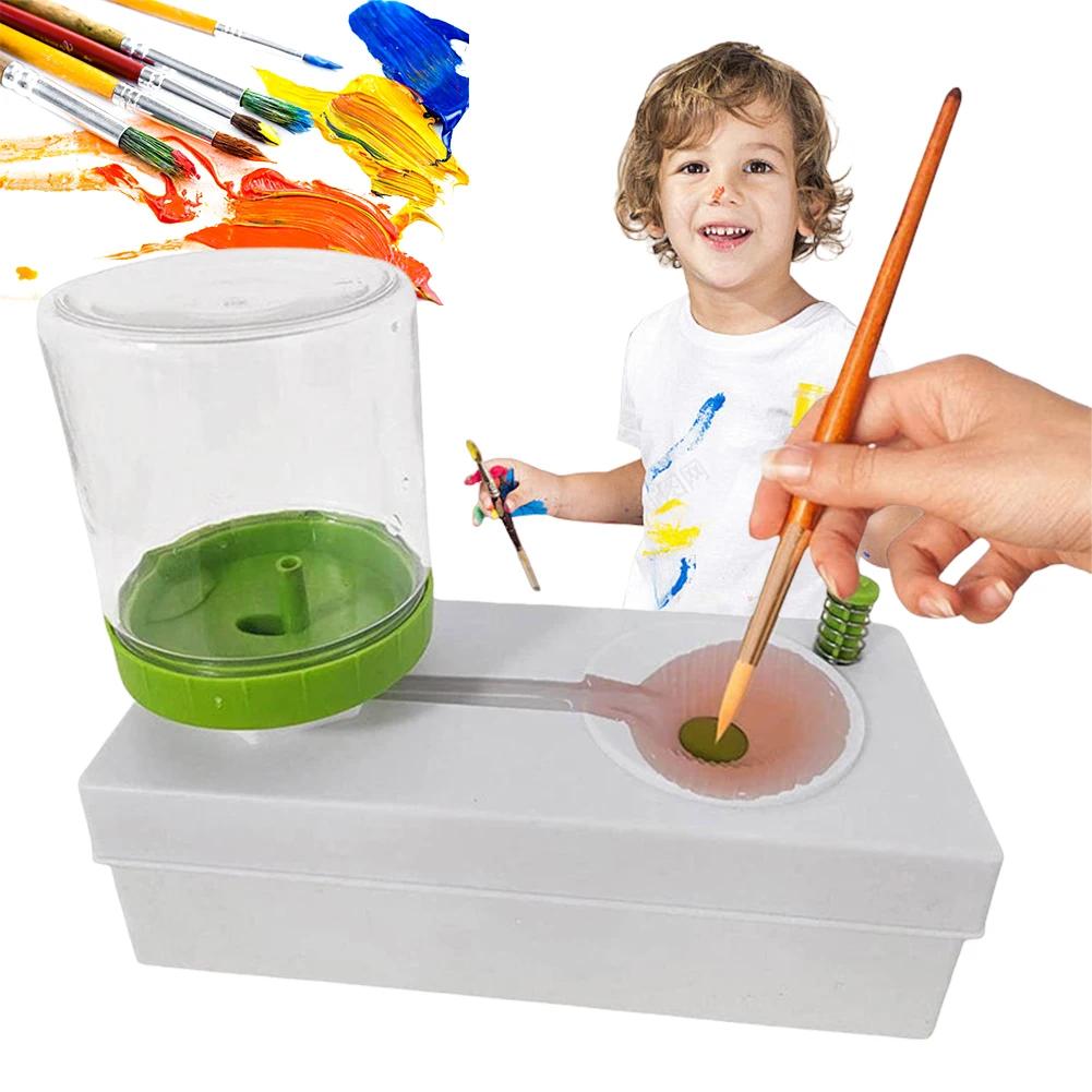 Автоматическая циркуляция воды, машина для очистки кистей, стакан для промывки кистей, чистящее ведро для художественных инструментов, мойка для ручек