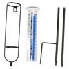 Rain Gauge 7 Inch Capacity Detachable Rain Measuring Gauge with Stake for Garden Lawn Patio Farm Use