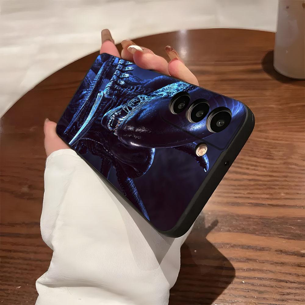 Чехол для телефона Космический Хоррор Фильм Чужой Для Samsung S26 S25 S24 FE S23 S22 S21 Plus S20 Ultra Note20Ultra Черный Мягкий Корпус