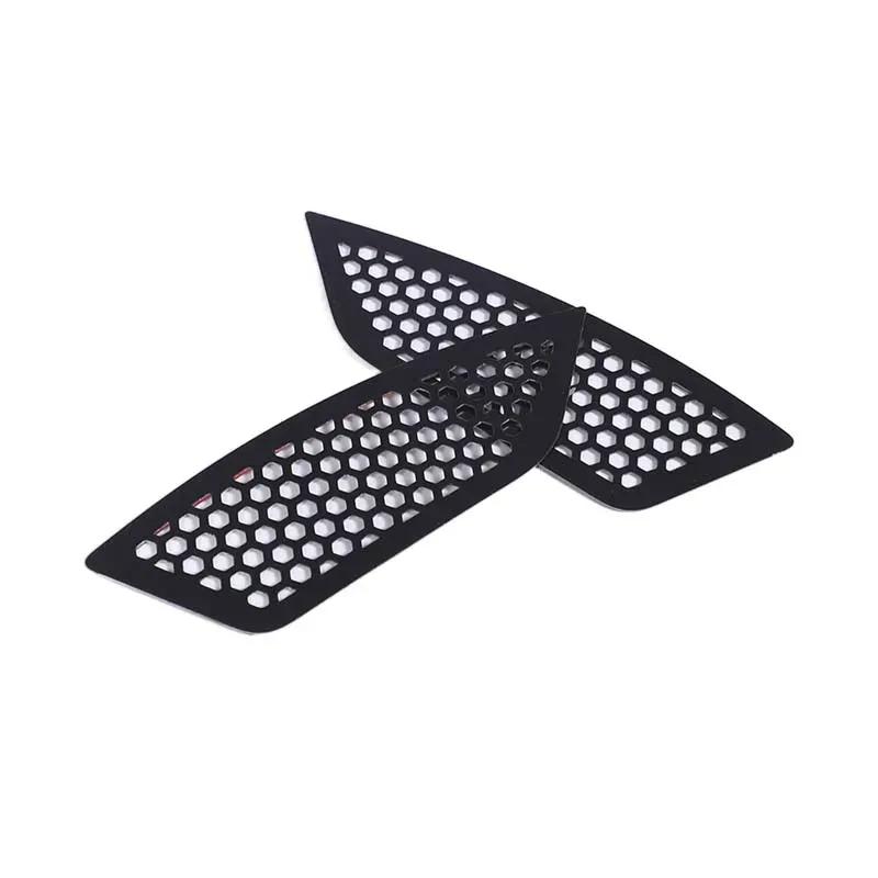 For Subaru Forester 2019-2024 Dustproof mesh accessories on both sides of the instrument panel Stainless steel Black 2pcs