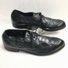1950s60s Rare Vintage Edwin Clapp Embossed U-Tip Shoes Black Size 10 27.528.0(USED)