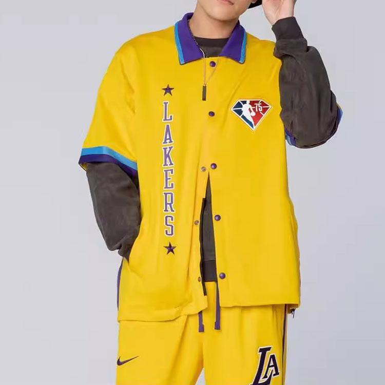 Nike Куртка с коротким рукавом Dri-FIT Los Angeles Lakers Showtime Mixtape Edition Желтая DB2455-728