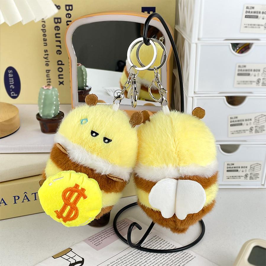 Очаровательный плюшевый брелок-пчелка Уникальный дизайн для пар Идеально подходит для украшения сумки