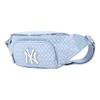 Новая коллекция MLB Monogram Нейлоновая сумка через плечо, сумка-кроссбоди, поясная сумка, обычная, унисекс, дымчато-голубая 32BGC9111-50S