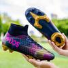 Футбольные бутсы с высоким верхом мужские и женские профессиональные кроссовки с длинными шипами бутсы для футбольных тренировок с поломанными шипами