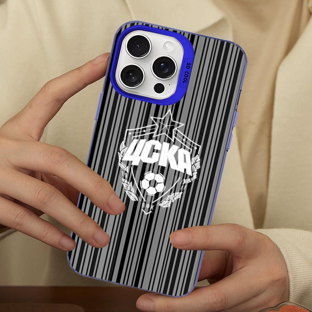 Hot Russia PFC CSKA Moscow Phone Case For IPhone 16 15 14 13 12 11 Pro Max X XR XSMAX 8 7 Plus Matte Shockproof Back Cover