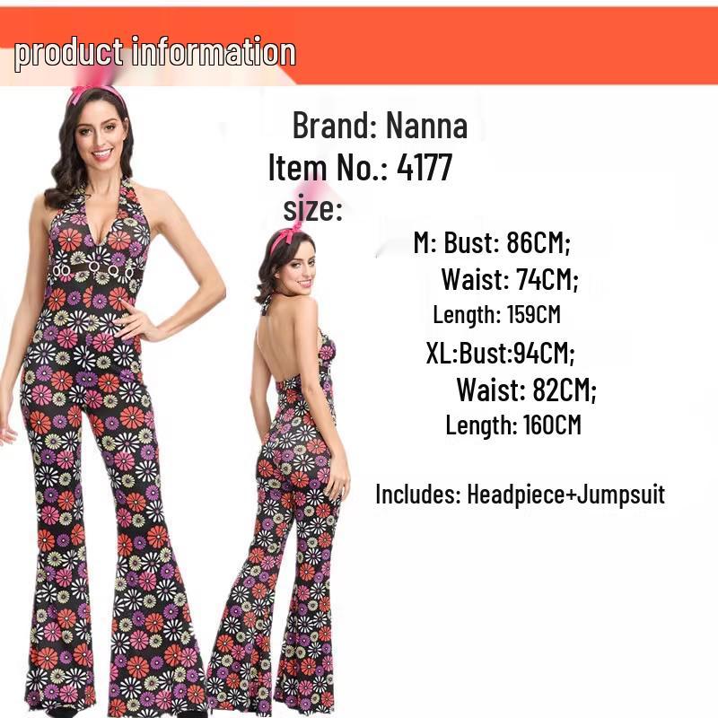 Хэллоуинский костюм диско-хиппи 70-х