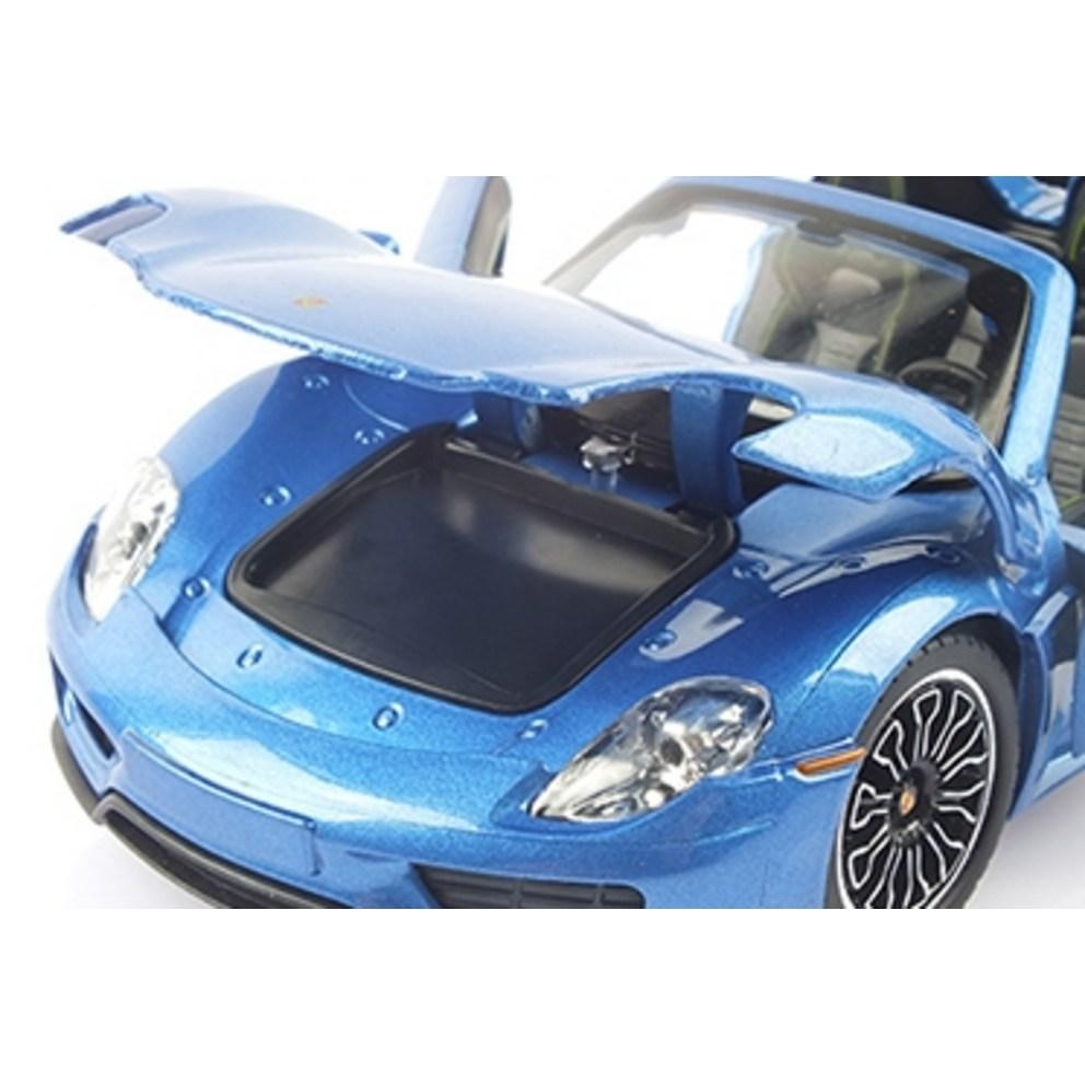 Реплика 1:24 Porsche 918 Spyder Металлическая Модель Автомобиля с Открывающимися Дверями и Светодиодной Подсветкой