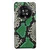 Luxury Genuine Leather Protective Cover for Honor Magic 4 Pro, Crafted from High-quality Cowhide with Python Skin Pattern.