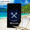 1PC Custom Name Beach Towel West-Ham Crest Beach Towel, Suitable for Camping, Travel, Beach Accessories, Super Absorbent, Family Gift