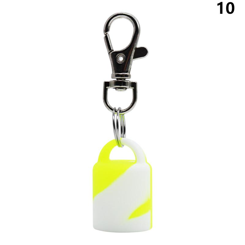 Practical Silicone Keychain Cap lip gloss accessories Portable Durable Holder Keychain Compatible For Lipstick Storage Cap