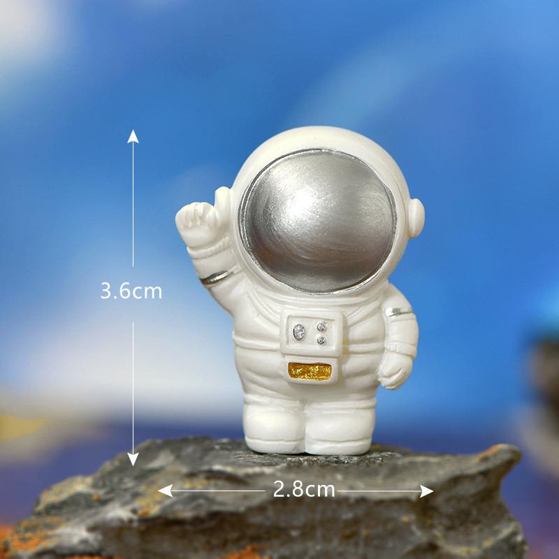 Очаровательная полимерная фигурка космонавта для креативного домашнего декора и аксессуар для украшения торта