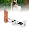 Wooden L Shape Handle Grip Fit for G7XII G7XIII Camera with Quick Release Baseplate Hand Grip Holder
