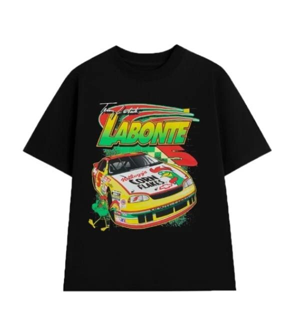 Винтажная футболка Nascar Терри Лабонте Гоночный автомобиль Кукурузные хлопья Ретро 90-е Подарок Фанатам