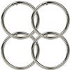 MagZen Round Carabiner 50mm Circle Carabiner Hook Key Ring Jump Ring Key Ring Set of 4
