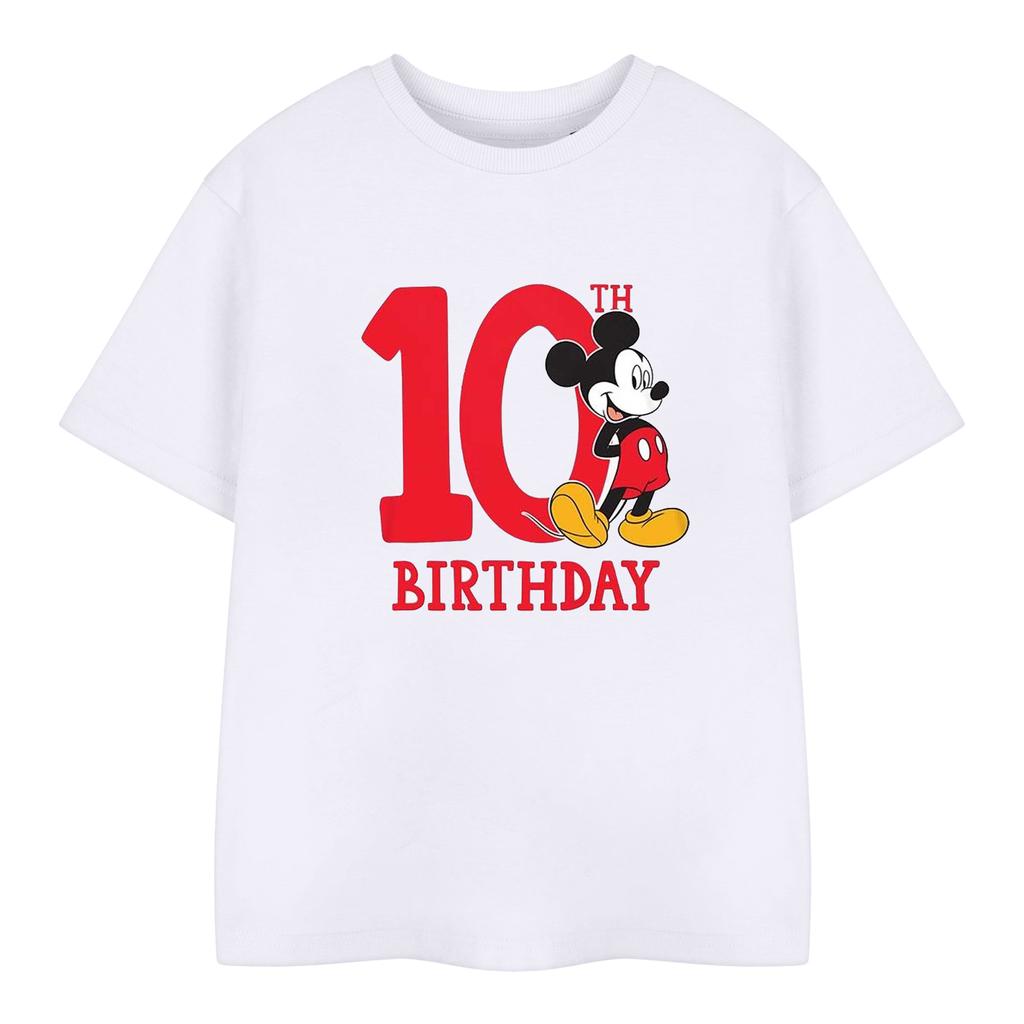 Disney Childrens/Kids Mickey Mouse 10th Birthday T-Shirt