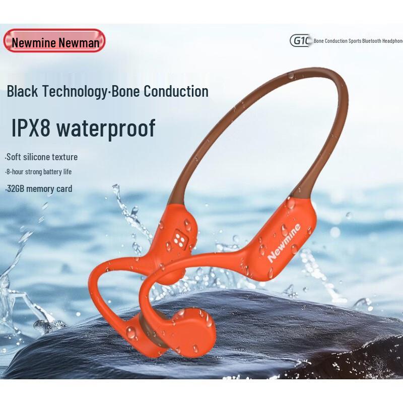 Спортивные Bluetooth-наушники Newmine G10 с костной проводимостью, IPX8