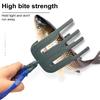 Fish Gripper 3-Claws Anti-slip Ergonomic Handle Multifunction Fishing Pliers Grabber Fish Control Clamp Catcher Tong Outdoor Fishing Accessories