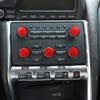 Для Nissan GTR R35 2008-2016 алюминиевый сплав красный автомобильный кондиционер ручка громкости крышка декоративное кольцо наклейки автомобиль