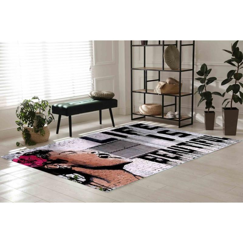 Banksy Woman Art Rug 3D Printed Non-slip Mat