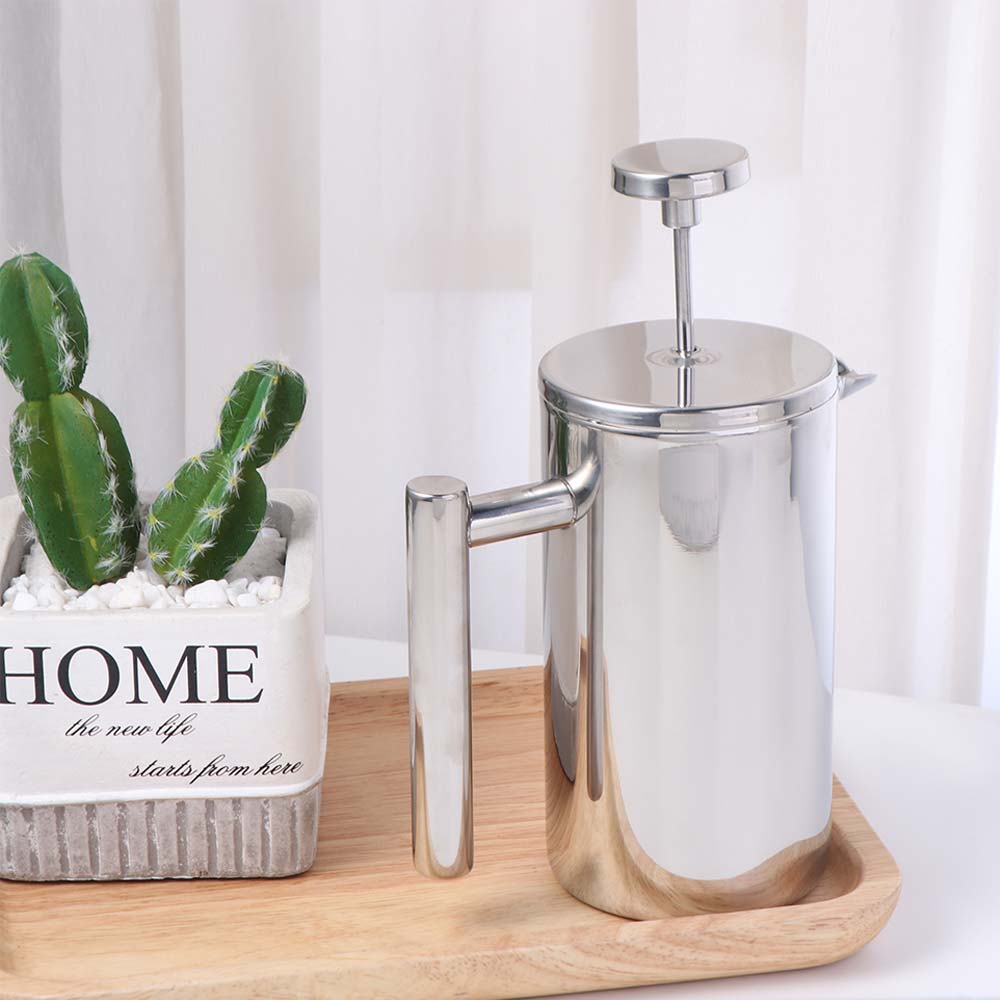 Double Walled French Press Coffee Maker 350ml Coffee Press Filter Pot Brewing Teapot  For Home