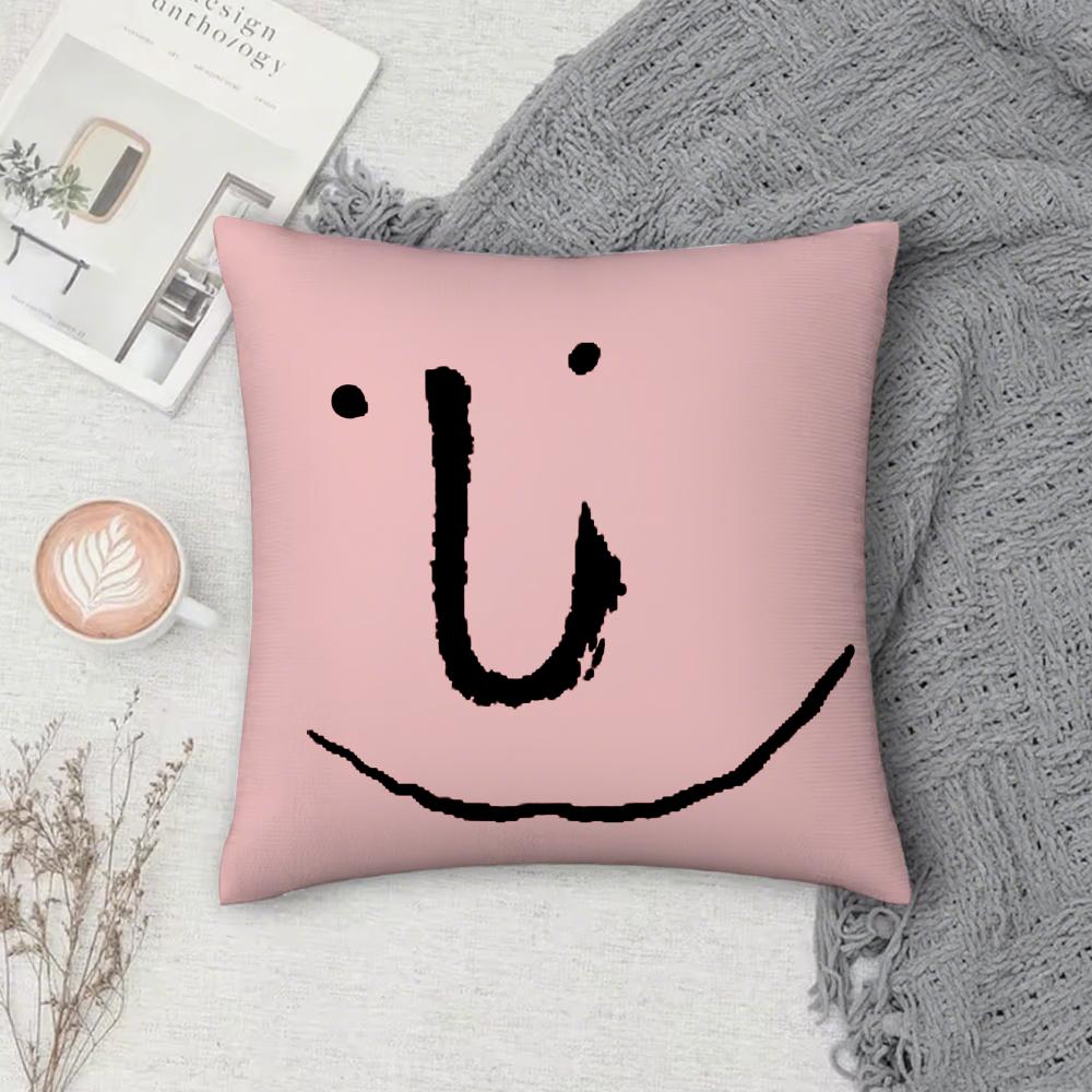 Aesthetic Art J-Jean J-Jullien Pillow Case Square Pillowcase Double-Sided Printing Short Plush Sofa Cushion Cover Bedroom