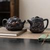 1 шт. Фиолетовый керамический винтажный чайник, керамический резной чайник кунг-фу, одинарный чайник, устройство для приготовления чая пуэр, чайные наборы, китайский чайник