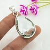 Green Amethyst Gemstone Pendant, 925 Solid Sterling Silver Pendant, Handmade Antique Jewelry, Gift For Mother Day