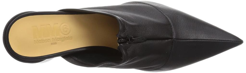 Maison Zip Leather Mule Black Cm [MMSIX Margiela] S59WP0144-P2451 Women's 23.0 [Item]